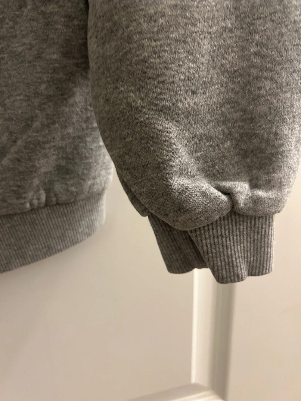 Nike youth Gray Crewneck Sweatshirt with White Swoosh
